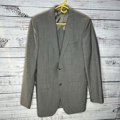 Blazer Traje Chaqueta SuitSupply Lazio Gris 100% Lana Calce Ajustado Para Hombre 38 Largo / 38L Foto 1 de 4
