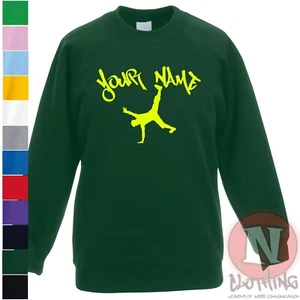 Personalised Streetdance sweatshirt Children's kids freestyle - Just add name - Picture 1 of 13