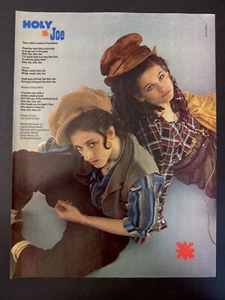 HAYSI FANTAYZEE - HOLY JOE - 1983 SMASH HITS LYRICS PAGE 8.5X11" [SH19] - Bild 1 von 1