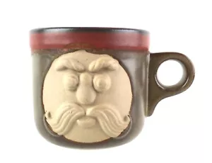 Vintage Fitz & Floyd Pottery Mustache Face Shaving Mug - Picture 1 of 7