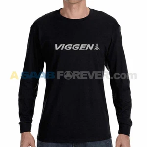 SAAB 9-3 VIGGEN LONG SLEEVE T-SHIRT BLACK UNISEX ADULT RARE DEALER NEW SHIRT - Picture 1 of 2