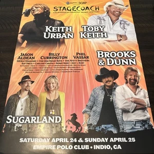 Cartel de alineación Stagecoach California’s Country Music Festival 2010 - 24x18 - Imagen 1 de 5
