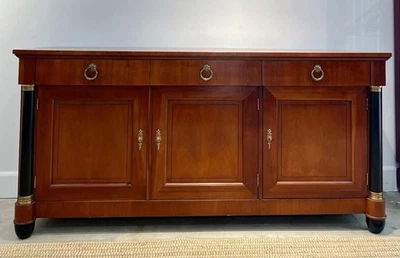 Baker Furniture “Palladian” Empire Style Cherry Credenza Sideboard Buffett - Image 1 of 4