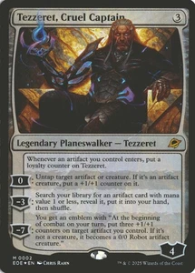 Magic The Gathering Tezzeret, Cruel Captain (0002) *Foil* Base Mythic Edge Of Eternities casi nuevo/como nuevo - Imagen 1 de 2