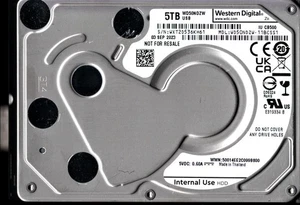 WD50NDZW-11BCSS1 S/N: WXT2D WESTERN DIGITAL 5TB THAILAND SEP 2023 - Picture 1 of 2