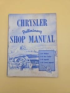 1953 Chrysler Preliminary Shop Manual Windsor New Yorker Imperial Crown Imperial - Picture 1 of 4