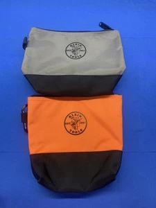 🔥Klein Tools Zipper Bag Stand Up Tool Pouch 2-Pack 55470 NEW - Picture 1 of 5