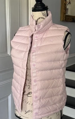 Colete Polo Ralph Lauren Meninas Adolescentes Interpolescentes Colete Bolha Rosa Claro Tamanho 16 - Imagem 1 de 4