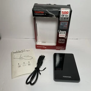Toshiba Canvio 3.0 500GB - Portable External Hard Drive V63600-A Untested - Picture 1 of 11