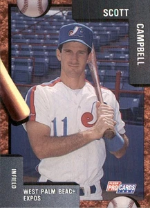 Scott Campbell 1992 Fleer ProCards #2093 RC West Palm Beach Expos *AutographDen* - Picture 1 of 2