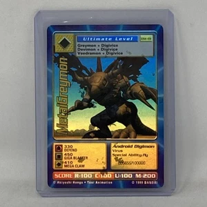 Tarjeta Holo Digimon MetalGreymon DW-01 Rara PlayStation Promo Bandai 1999 - Imagen 1 de 4