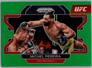 2022 Panini Prizm UFC #18 Michel Pereira Green - Bild 1 von 2