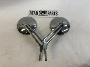 Espejos retrovisores personalizados Harley con vástago ranurado redondo XL FXD Softail - Imagen 1 de 5