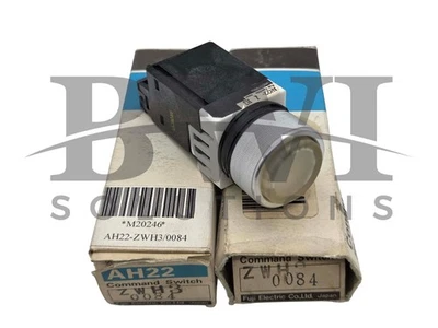 NEW Fuji Electric AH22-ZWH3 Command Switch Pilot Light, White AH22ZWH3 Lot of 2 - Image 1 of 4