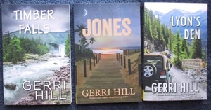 3 GERRI HILL BOOKS Timber Falls, JONES, Lyon's Den, Bella Books, read once - Picture 1 of 2