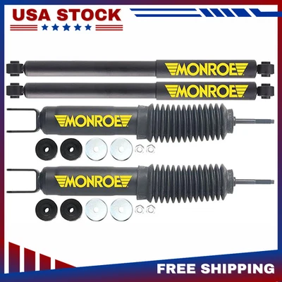 Monroe Front & Rear Shock Absorbers 4WD For Chevrolet Silverado GMC Sierra 1500 - Image 1 of 4