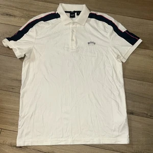 Hugo Boss Polo Shirt Preppy Academia Classy Nautical Boating Travel Mens XL - Picture 1 of 7