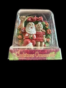 Adorno de Navidad KC Hawaii Santa Claus (Kanakaloka) y Mrs Claus (Tutu Mele) - Imagen 1 de 6