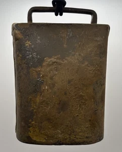 Vintage Farm Cow Livestock Hanging Bell Farmhouse Tool 5 Inch - Picture 1 of 10