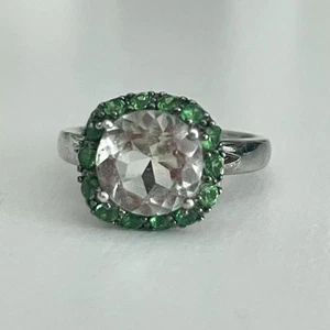 ๐ RBG Designer Green Amethyst Chrome Diopside Sterling Silver Ring Size 7๐ - Picture 1 of 6