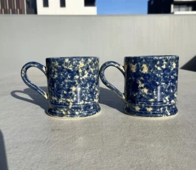Robert Gordon Blue Made In Australia Ceramic Mugs X2 - image 1 of 4