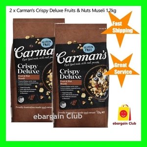 2 x Carman's Deluxe Crispy Fruit & Nut Muesli 1.2 kg - Gluten free, Breakfast - Picture 1 of 1
