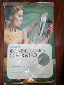 NEW old stock silikonbeschichteter Bügelbrettbezug & Auflage. Ironess. Silbergrau. - Bild 1 von 7