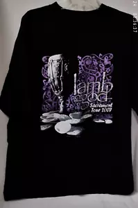 Lamb of God 2007 2XL Sacrament Concert Tour Cotton Not Tagged Preowned T-Shirt - Picture 1 of 6
