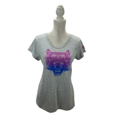 Camiseta para mujer Reebok algodón gráfico tigre manga corta atlética gimnasio correr XL Foto 1 de 4