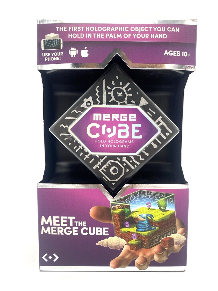 Meet The Merge Cube AR / VR Virtual Apps & Games IPhone Android Holographic Fun. - Image 1 of 4