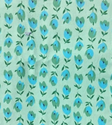 1 Yd Rosalinda Up and Down Tulips Green Fabric Springs Creative Products 2011  - Image 1 of 2
