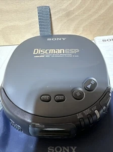 Sony Discman Compact CD Player - Black (D-245) spares or repairs - Picture 1 of 5