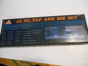 cobra 40 pc tap & die set in metal box - Picture 1 of 6