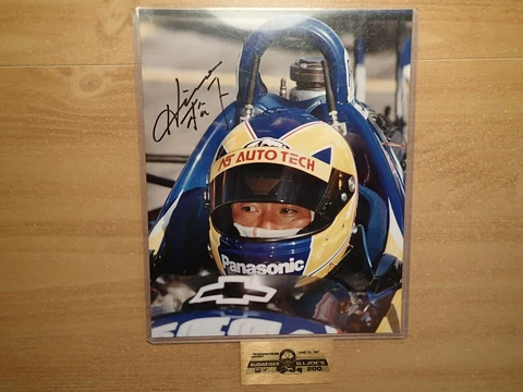 HIRO MATSUSHITA-Signed 8 X 10 Portland Photo-INDYCAR/CART-W/ Plaque & C.O.A Cover