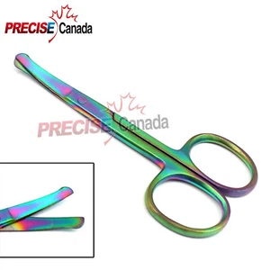 Titanium Facial Hair Scissors For Men Beard Mustache Nose Hair Trimming  - Picture 1 of 2