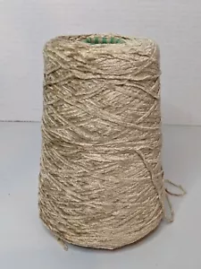 Silk City Fibers Rayon Cone Yarn Chenille Luxury 1300 YPP Cone BISQUE 1lb 1oz - Picture 1 of 4