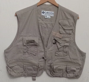 Columbia Fishing Vest L/XL Beige, Durable Outdoor Gear - Picture 1 of 5