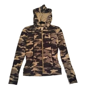 True Religion Camo Zip Up Hoodie Define Pocket (DRAWSTRING IS MISSING) - Bild 1 von 8
