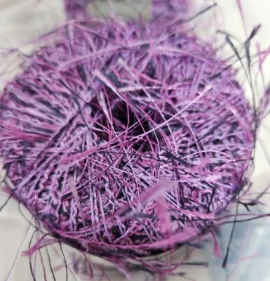 FLUTTER Yarn Eyelash #42 Purple * 20g 75 yards * Made in Italy (Polyester) - Image 1 of 4