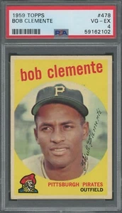 Roberto Clement 1959 Topps #478 - PSA 4 - Hall of Fame / Baseball Icon - Picture 1 of 2