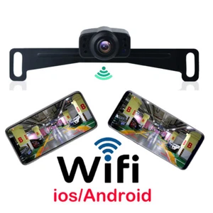 WiFi Wireless Car Track Rear View Cam Backup Reverse Camera for iPhone Android - Picture 1 of 12