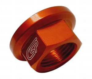 CSP SCORPA MONTESA SHERCO 17MM AXLE WHEEL NUT TRIALS ORANGE - Picture 1 of 1