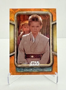 2024 Topps Chrome Sapphire Star Wars Padawan Skywalker #99, Orange 17/25 - Picture 1 of 3