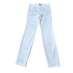 Athleta Sculptek Skinny Jeans White Pockets Mid Rise Zip Stretch Women’s Size 8 - Picture 1 of 15