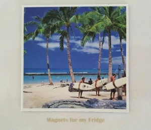 SURFING 'A BEAUTIFUL DAY' FRIDGE MAGNET - M210 - Foto 1 di 1