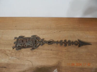 Antigua veleta direccional de hierro fundido para relámpagos 23" Foto 1 de 4