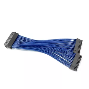5X Power Extension Cable ATX 24Pin 1 to 2 PSU Male to Female Y Splitter Gtz - Picture 1 of 7
