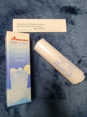 Lot of 2 New Amana Clean 'N Clear' Refrigerator Ice & Water Filtration 100445/A - Image 1 of 4