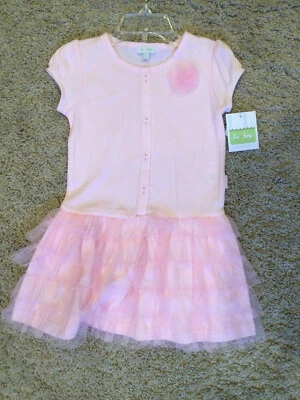 Nuevo con etiquetas Vestido Le Top Talla 3t Rosa Volantes  Foto 1 de 4