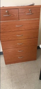 Chest of Drawers Tall Cherry Bedroom Dresser 6 Make Up Stand Furniture Set Wood - Picture 1 of 6